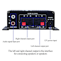 Pikkukuva 5 / 5: Ak170 Mini Power Portable Audio Amplifier Speaker Amplifier For Car And Home