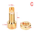 Pikkukuva 2 / 5: 5 kpl MMCX naaras juotoslanka liitin PCB-asennustappi IE800 DIY o - Perfet Bronze Bronze 10.5x4.37mm
