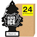 Miniatyrbillede 1 af 8: LITTLE TREES Luftfriskere Bil Luftfriskere. Hængende Træ Giver Langvarig Duft til Bil eller Hjem. Black Ice, 24 Luftfriskere