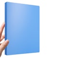 Miniatyrbillede 1 af 5: Multifunktionel A4-mappe 4-ring 2-ring A4-mappe Kontor Dokumentmappe Blu Blue 4 hole