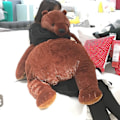 Miniatyrbillede 2 af 5: Simuleringsdyr Jungle Skov Brun Bjørn Kæmpe Stor Plys Bamse Legetøj Udstoppede Dyr Blød Pude Piger Børn Fødselsdagsgave[qb] about 80cm