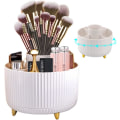 Miniatyrbild 1 av 5: 360° roterande sminkborste organizer kosmetisk hållare (vit) Vit