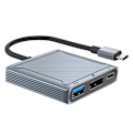 Miniatyrbillede 6 af 8: 8K 60Hz DP 3 i 1 Hub Adapter USB C til Displayport