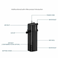 Miniatyrbilde 4 av 5: Nedsenkbar pumpe Luftpumpe Akvarium Filter Oksygen intern pumpe Fisketank Filter AP-1500L