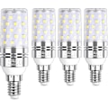 Miniatyrbillede 1 af 5: LED majslampe 12W, svarende til 100W pære, E14, 6000K kold hvid, 1200lm, 4-pak