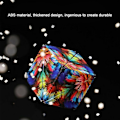 Miniatyrbild 3 av 5: Variation Interchangeable Magnetic Magic Cube 3D Hand Flip Puzzle Anti Stress Leksaker Present mellanslag blå
