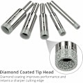 Miniatyrbillede 2 af 5: 16-delt hulsave sæt, diamant borekrones hulsave 6-50 mm glasboring