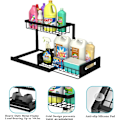 Miniatyrbild 6 av 7: Under Sink Organizer, Ut dragbar skåpsorganisatör 2-vånings utdragbar diskbänkshylla Skåpsförvaringshyllor, Förvaring under diskbänken för kök Badrumsskåp
