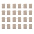 24 stk. Beige Julekalenderposer 14x9,5 cm Genanvendelige[BT}