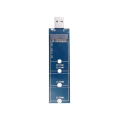 Miniatyrbilde 1 av 5: Ssd M2 til USB-adapter M.2 til USB-adapter B-nøkkel M.2 Sata-protokoll Ssd-adapter Ngff til USB 3.0 Ssd Ca blue