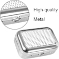 Miniatyrbilde 3 av 5: Bærbar Mini Askebeger Kvadratisk Metall Askebeger Avtakbar Lomme Askebeger med Lokk for Utendørs Camping, Reise, Hage, Bar, Bil
