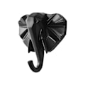 Miniatyrbillede 1 af 5: 1/2/3/5 Robust og holdbar dyrehoved nøglekrog til enkel sort (elefant) black (elephant) Set