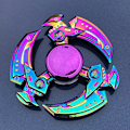 Miniatyrbild 1 av 5: Metallfärgad legering Fingertop Gyro Finger Rotating Finger Användbart verktyg för tryckavlastning Colorful Three-Page Pioneer 123