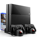 Pikkukuva 1 / 5: PS4-telineen jäähdytystuuletinasema Playstation 4:lle/PS4 Slimille/PS4 Prolle, PS4 Pro -pystyteline 12 pelipaikalla