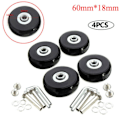 Pikkukuva 1 / 10: 57-59MM matkalaukkuosat akselit Matkatavarat pyörät 60mm*18mm4kpl 60mm*18mm 4 pcs 60mm*18mm 4pcs