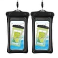Flytande Vattentätt Mobilfodral Universal Svart 2-pack (qb)