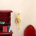 Miniatyrbillede 3 af 8: 1:12 Dukkehuss Miniature Lampe LED Lys Glas Skærm Væghængt Lampe F