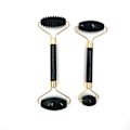Miniatyrbillede 2 af 5: Obsidian Jade Roller Massager Gouache Scraper B B