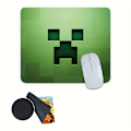 Miniatyrbillede 1 af 5: Sød Pixel Monster Musemåtte Gradient Green Mouse Pad
