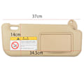 Miniatyrbillede 2 af 5: Bil solskærm forrude indvendig beige beige left