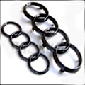 Miniatyrbilde 4 av 4: Audi blank svart logo ring foran og bak 273MM 192MM A1 A3 A4 A5