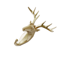 Miniatyrbillede 2 af 5: 1/2/3/5 Robust og holdbar dyrehoved nøglekrog til enkelt gylden (hjort) golden (deer) Set