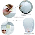 Miniatyrbillede 3 af 4: Ønskelantern Eco Friendly Papir Sky Lanterns, 10 stk