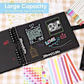 Miniatyrbild 2 av 5: Scrapbook fotoalbum, DIY fotoalbum med 6 metallpennor, 80 sidor