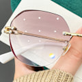 Pikkukuva 5 / 10: +2.00~+4.0 Diopterin lukulasit, kehyksettömät presbyopia-lasit, mustat Black Strength 2.00-Strength 2.00