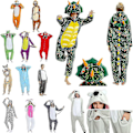 Miniatyrbild 1 av 2: Unisex Vuxen Kigurumi Djur Karaktär Kostym Onesie Pyjamas Onepiece Cow