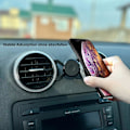 Pikkukuva 3 / 4: Magneettinen auton puhelinteline, yhteensopiva Audi A3 8P:n ja Audi S3 8P:n kanssa, sopii älypuhelimille ja GPS:lle, 360 astetta (musta)