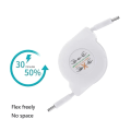 Miniatyrbillede 4 af 5: Indtrækkeligt PD 60W USB C til USB C datakabel Hurtigopladning Laptop ledning til Type C telefon switche tablets