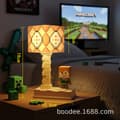 Miniatyrbilde 1 av 9: Element Byggeklosslampe | Type-C Oppladbar LED Nattlys**Kommandoblokk Command Block