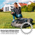 Miniatyrbillede 4 af 5: SQBB Overlegen rustfrit stål erstatning til Worx Model S/M robotplæneklippere, robotplæneklipper spids forbedring af trækkraft til Worx-modeller
