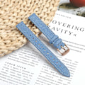Miniatyrbilde 2 av 5: Linstropp i skinn til Garmin Lily 2, justerbar, erstatningsstropp Baby Blue