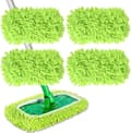 Stycken Mikrofibermoppdukar för Swiffer Sweeper Mopp Refill Ångmopp, Våtservetter Överdrag Återanvändbara Tvättbara Moppdynor för Klinkergolv