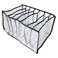 Miniatyrbillede 2 af 5: Foldbar jeans T-shirt opbevaring tøj rum skuffe sort - spot salg black 7 grids