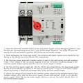 Miniatyrbillede 4 af 5: Transfer Switch (100A/2P), Dobbelt Effekt Automatisk Transfer Switch,