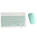 Miniatyrbillede 1 af 5: Genopladelig Bluetooth-tastatur og mus-kombination Ultra tynd bærbar kompakt trådløs musesæt til Android Windows Tablet Telefon Ipad Ios light green