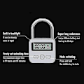 Miniatyrbillede 2 af 4: Smart Time Lock, 99 timers maks timinglås med LCD-skærm Multifunktionselektronisk rejsetimer AY -t