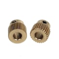 Miniatyrbillede 5 af 5: 26 Tand/40 Tand Messing Drivhjul Foder Gear Hjul Bore 5mm F