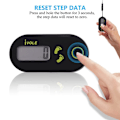 Miniatyrbilde 3 av 5: 3D Elektronisk Skritteller Sports Mini Skritteller med Klips og Snøre til Jogging/Vandring/Løping/Gåing