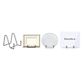 Miniatyrbillede 3 af 5: 5-pak metal display stand sort jern staffeli til pladeholder display stand til billede