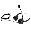 Miniatyrbild 3 av 8: H360DRJ Binaural Telefon Headset Svart Brusreducerande Dubbelsidig Headset för Callcenter Online Kurser