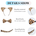 Pikkukuva 2 / 6: ELÄIMEN KORVAT JA HÄNTÄ SETTI Asuste Fancy Dress Party Lapsille Aikuisten Pääpanta (Leopard Set)