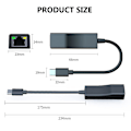 Pikkukuva 3 / 10: Ethernet-sovitin Type-C - RJ45 USB 3.1