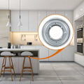 Miniatyrbillede 4 af 5: Lazy Susan drejelig Lazy Susan, Lazy Susan serveringsbakke, galvaniseret Lazy Susan, velegnet til hotelspiseborde, specielt designet til dovne mennesker