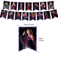 Miniatyrbillede 2 af 5: Taylor Singer Kagedekorationer, Cupcake Toppers til Swift Fødselsdagsfest Tilbehør 15PCS paper flag