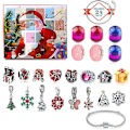 Miniatyrbillede 1 af 5: 2024 Julekalender med 24 Dage DIY Armbåndscharms Perler Charm Blind Box Børn Piger Gaver