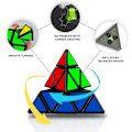 Miniatyrbilde 5 av 5: Pyraminx Speed ​​​​Puslespill Kube 3x3, Trekantet Pyramide Magisk Kube